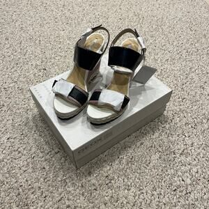 NEW Geox Respira Janira Wedge Espadrille Sandals Sz EU 39 US 9 Americana
